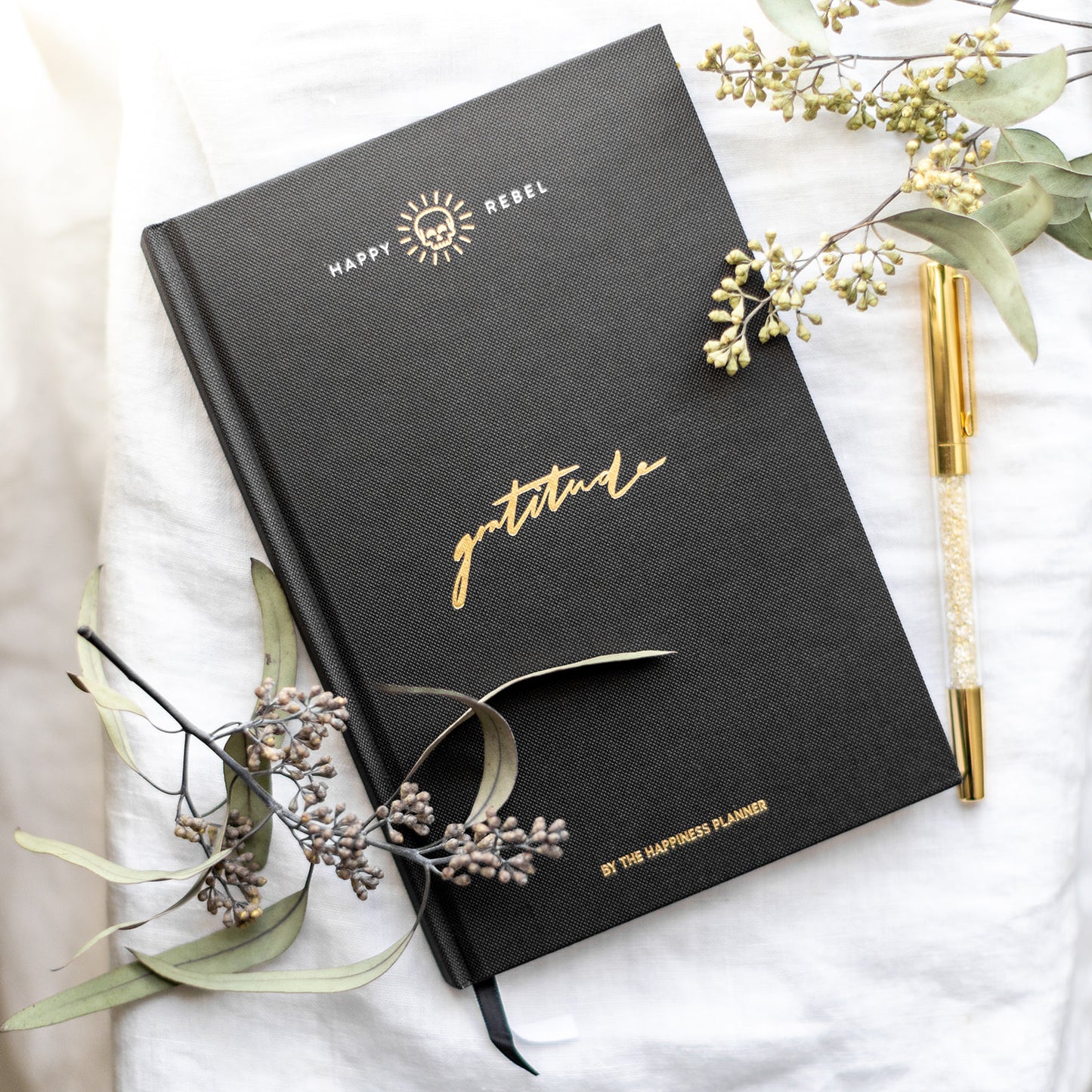Happy Rebel Gratitude Journal & Crystal Pen Set