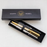 Happy Rebel Crystal Pen Set Trio