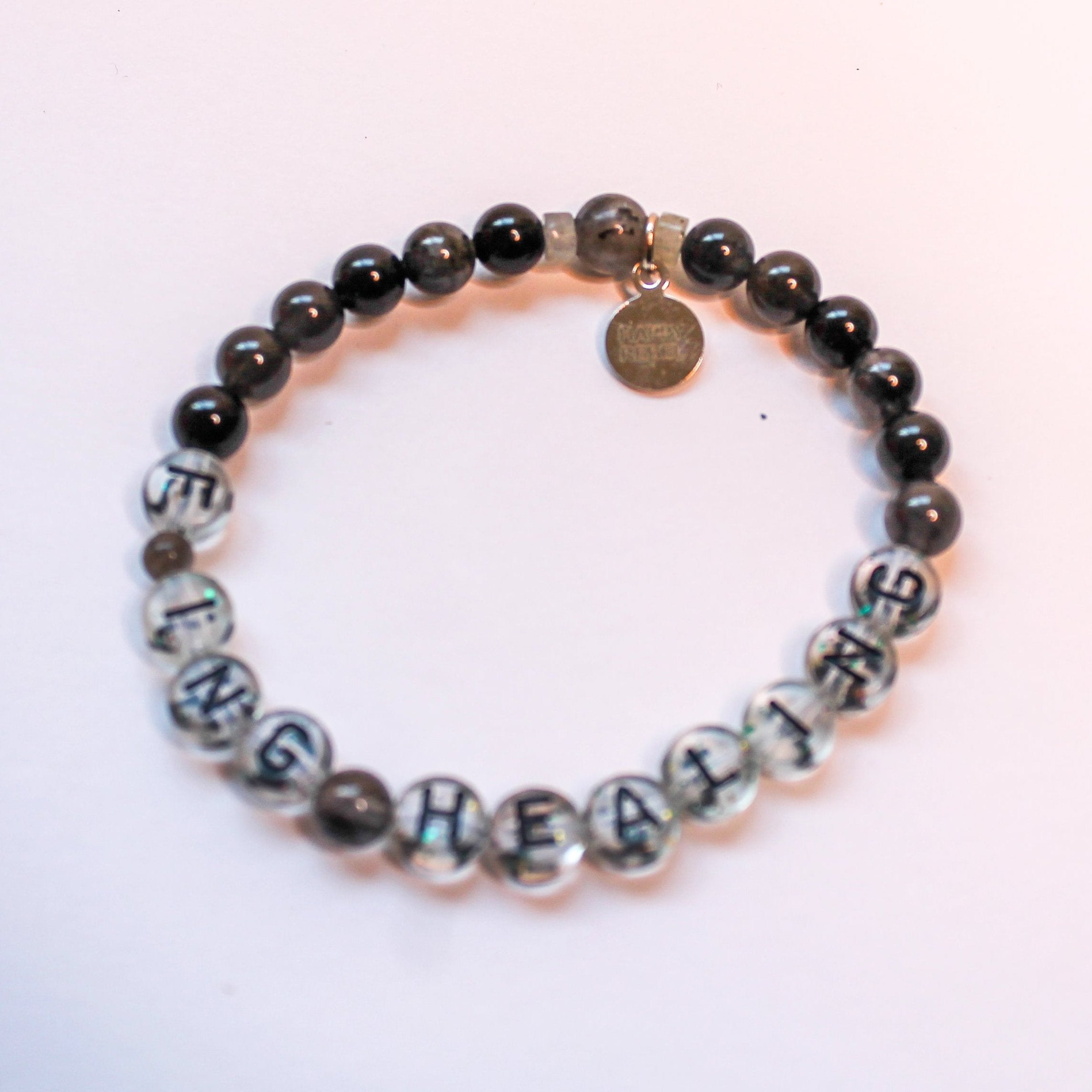 f-ing healing black rutile quartz bracelet