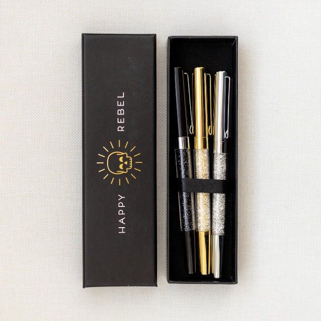 Happy Rebel Crystal Pen Set