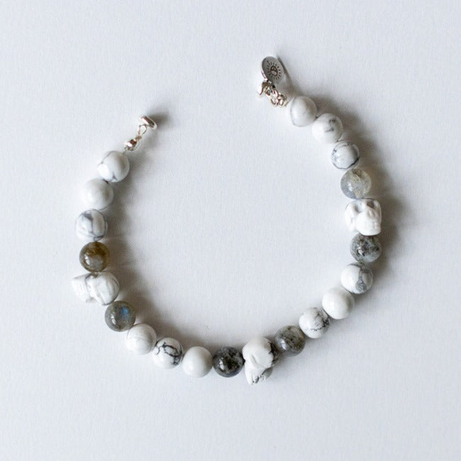 Howlite and Labradorite Bracelet