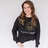 Happy rebel logo sweatshirt
